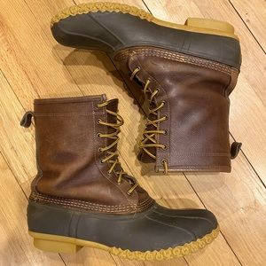 L.L. Bean boots, made in Maine, size 13 sheepskin lined.